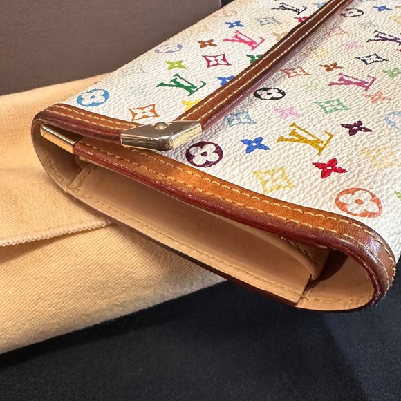 Louis Vuitton TH0044 Multicolor Wallet Takashi Murakami Sarah Flap (2000-2009) - Picture 9 of 13